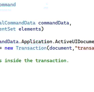 Revit Transaction class