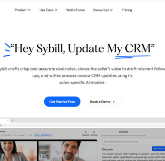 Sybill website page