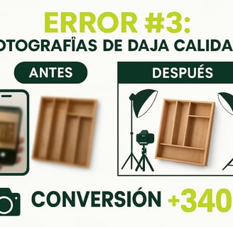 Error #3: Fotografías de Baja Calidad - Cuando la Primera Impresión es la Última