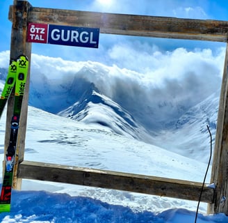 a pair of skis and a pair of skis in the snow