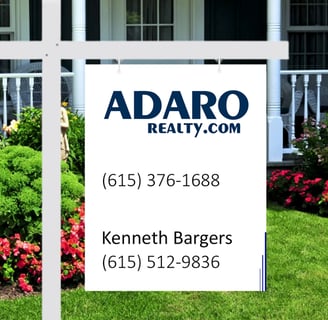 a real estate agent sign adaro real estate Kenneth Bargers