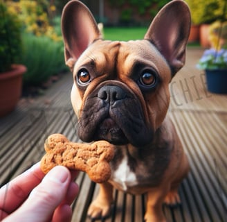 Bulldog Frances premio golosina