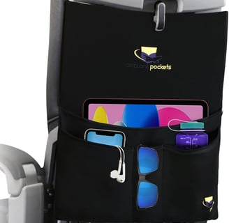 "Airplane Pockets for in-flight comfort and organization, travel accessory for convenience"