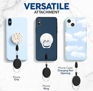 a variety of phone cases with a variety of accessories