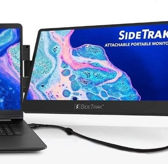 a laptop computer monitor and a laptop computer