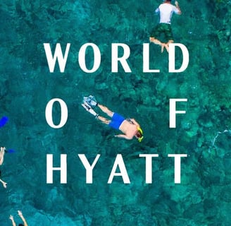 people snorling in the water with the words world of hyjat