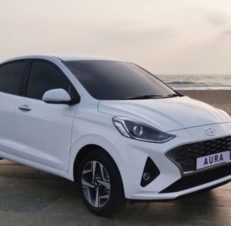 Hyundai Aura taxi service in Amritsar available for local and outstation travel