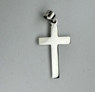 Sterling Silver Cross Pendant (34mm)