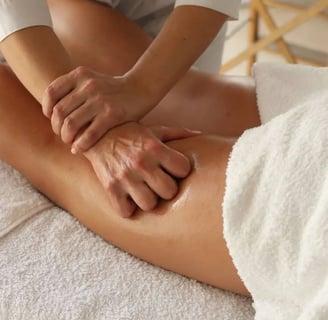 a woman is shown in a massager