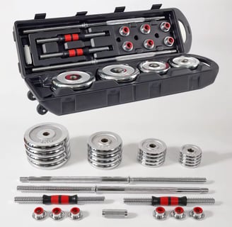 Adjustable Barbell and Dumbbell Set for Home Workouts