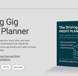 Driving Gig Profit Planner