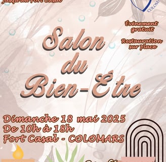 affiche salon du bien etre de Colomars 2025 therapie