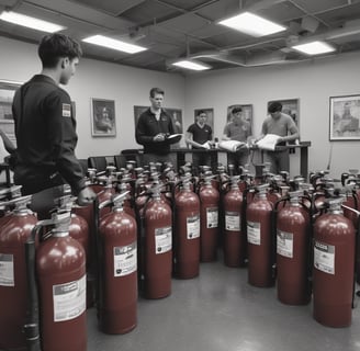 vérification des extincteurs