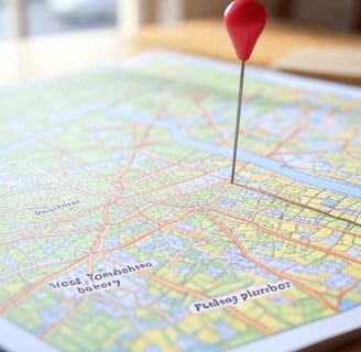 A map of West Yorkshire highlighting Leeds with a pin, surrounded by local SEO keywords like JJSEO