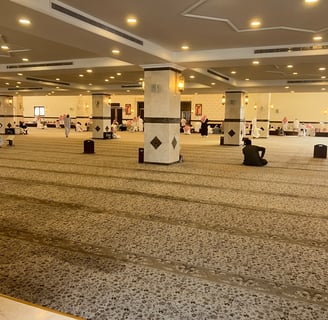 Interior of Mosque in Jeddah, Saudi Arabia