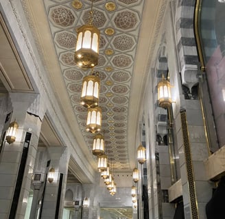 inside Al-Haram section in Makkah