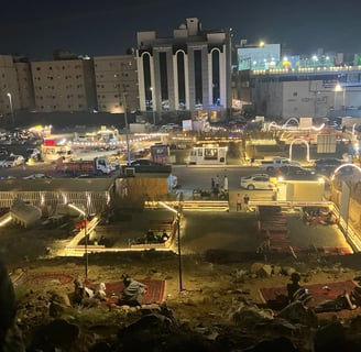 View from mountain of Jeddah Suburb, Saudi Arabia
