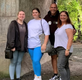 Justin Geange and family