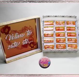 Čokoladica s personaliziranom porukom i imenom slavljenika