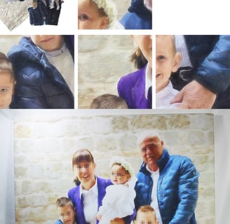 obiteljski portret po narudžbi u tehnici digitalnog tiska