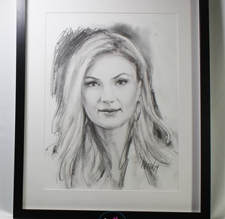 crtež olovkom po fotografiji za personalizirani dar