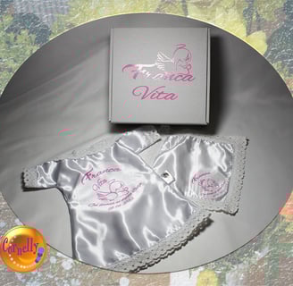 Set personaliziranih krsnih košuljica i maramica za krštenje