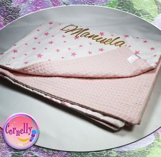 Personalizirana pamučna dekica za bebe s imenom
