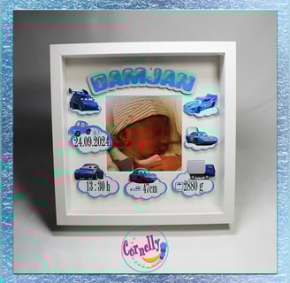 3D personalizirani okviri za bebe
