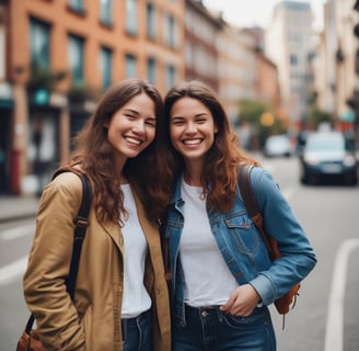 A person with a joyful expression is riding a bicycle, sporting a t-shirt that encourages positive thinking. The background includes a textured wall and a moody sky, adding contrast to the scene.