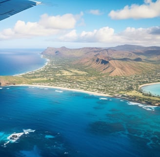 aerial view of Hawaii