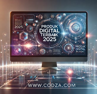 Ilustrasi tentang tren produk digital dan inovasi teknologi tahun 2025
