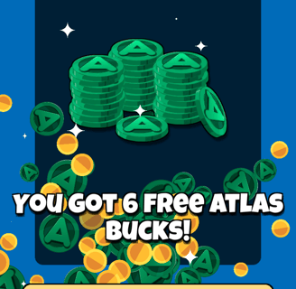 Atlas Bucks Diamond Spin Award - 6 Free Atlas Bucks