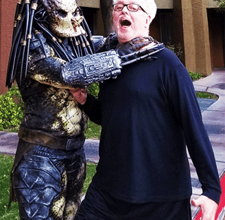 Madeira Desouza about to be killed by the Predator in Las Vegas