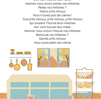 paroles illustrées trois petits minous