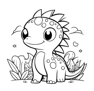 coloriage dinosaure