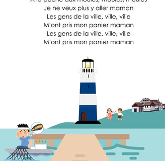 paroles illlustrées à la pêche aux moules
