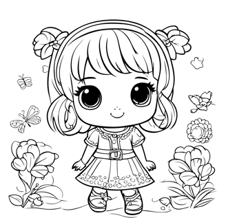a cute little girl with big eyes and a big smile