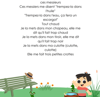 Paroles : une souris verte 