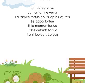 Paroles : la famille tortue