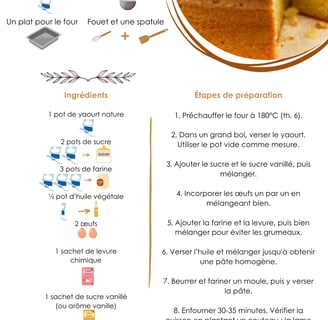 recette gâteau au yaourt