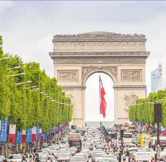 Champs-Élysées & Arc de Triomphe, Paris