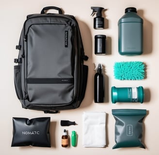 a backpacker's contents of a backpacker's contents