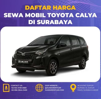 Harga Sewa Mobil Toyota Calya di Surabaya