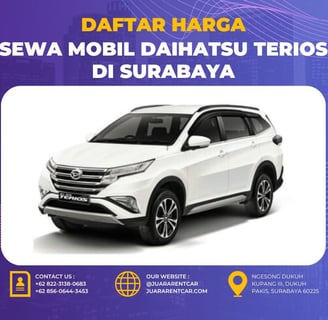 Harga Sewa Mobil Daihatsu Terios di Surabaya