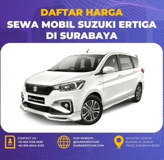 Harga Sewa Mobil Suzuki Ertiga di Surabaya