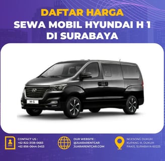 Harga Sewa Mobil Hyundai H1 di Surabaya