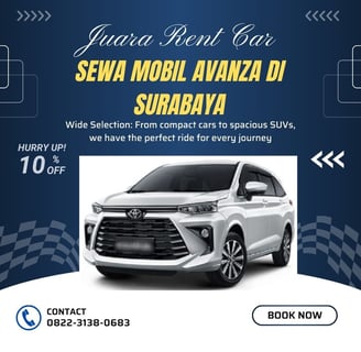Sewa Mobil Avanza di Surabaya Juara Rent Car