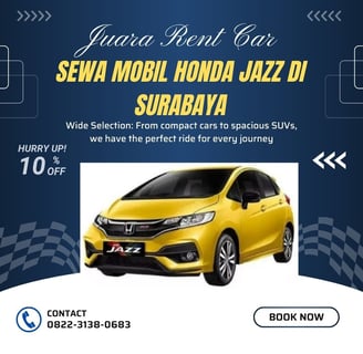 Sewa Mobil Honda Jazz di Surabaya Murah