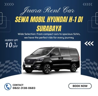 Sewa Mobil Hyundai H1 di Surabaya Juara Rent Car