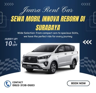 Sewa Mobil Toyota Innova Reborn di Surabaya